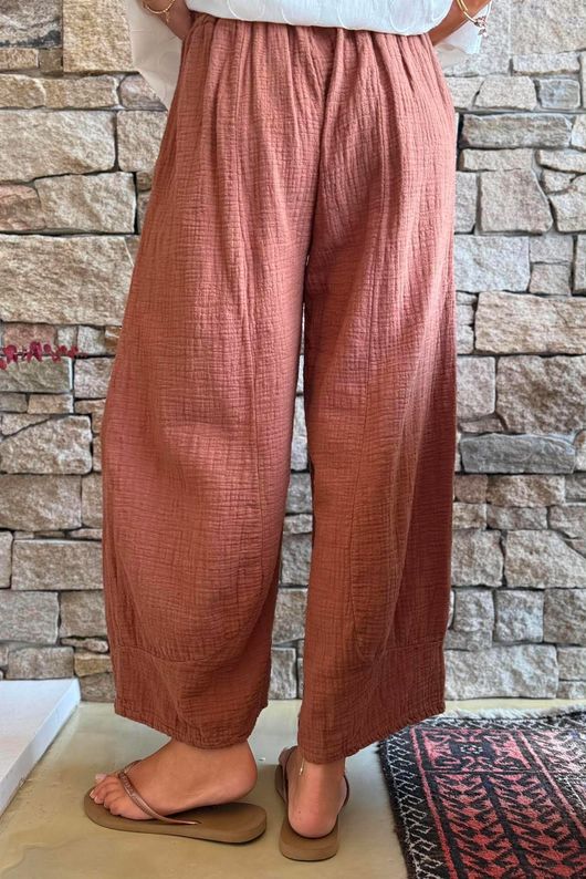 Santos Cushion Cotton Quirky Pant Chestnut